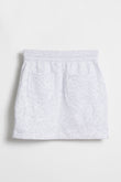 GREY FLEECE MINI SKIRT