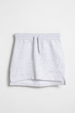 GREY FLEECE MINI SKIRT