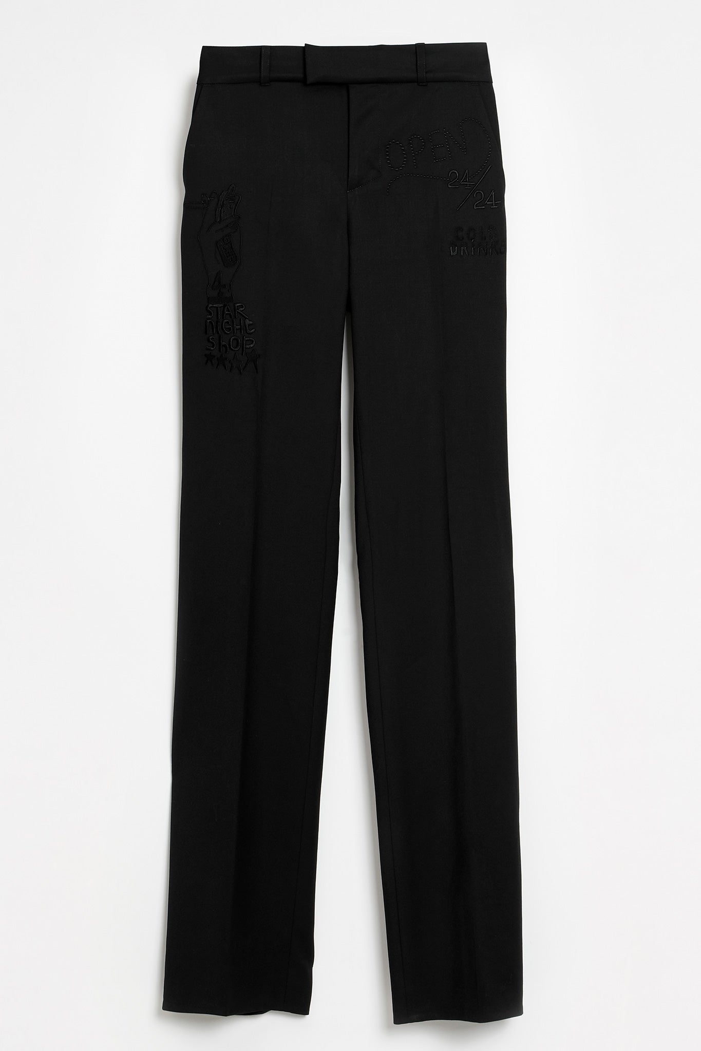 MATT EMBROIDERY BLACK