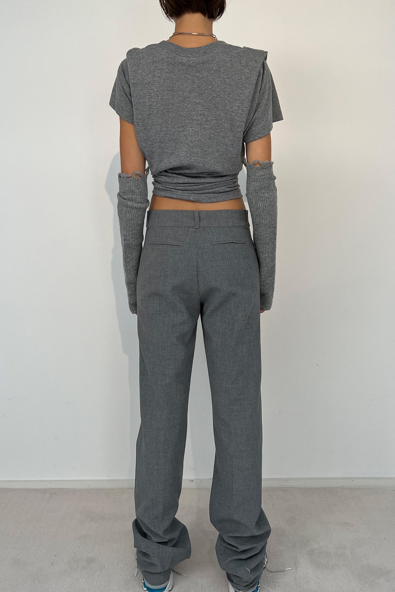 MATT EMBROIDERY GREY/PINK