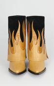 FIRE BASSE CAMEL/NOIR